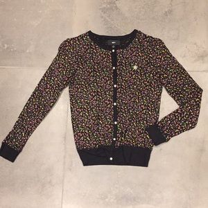 Obey Floral Cardigan With Pearl Buttons (S)